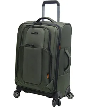 Pathfinder Presidential Carry On 21 Luggage With Spinner Wheels (21In, Olive)