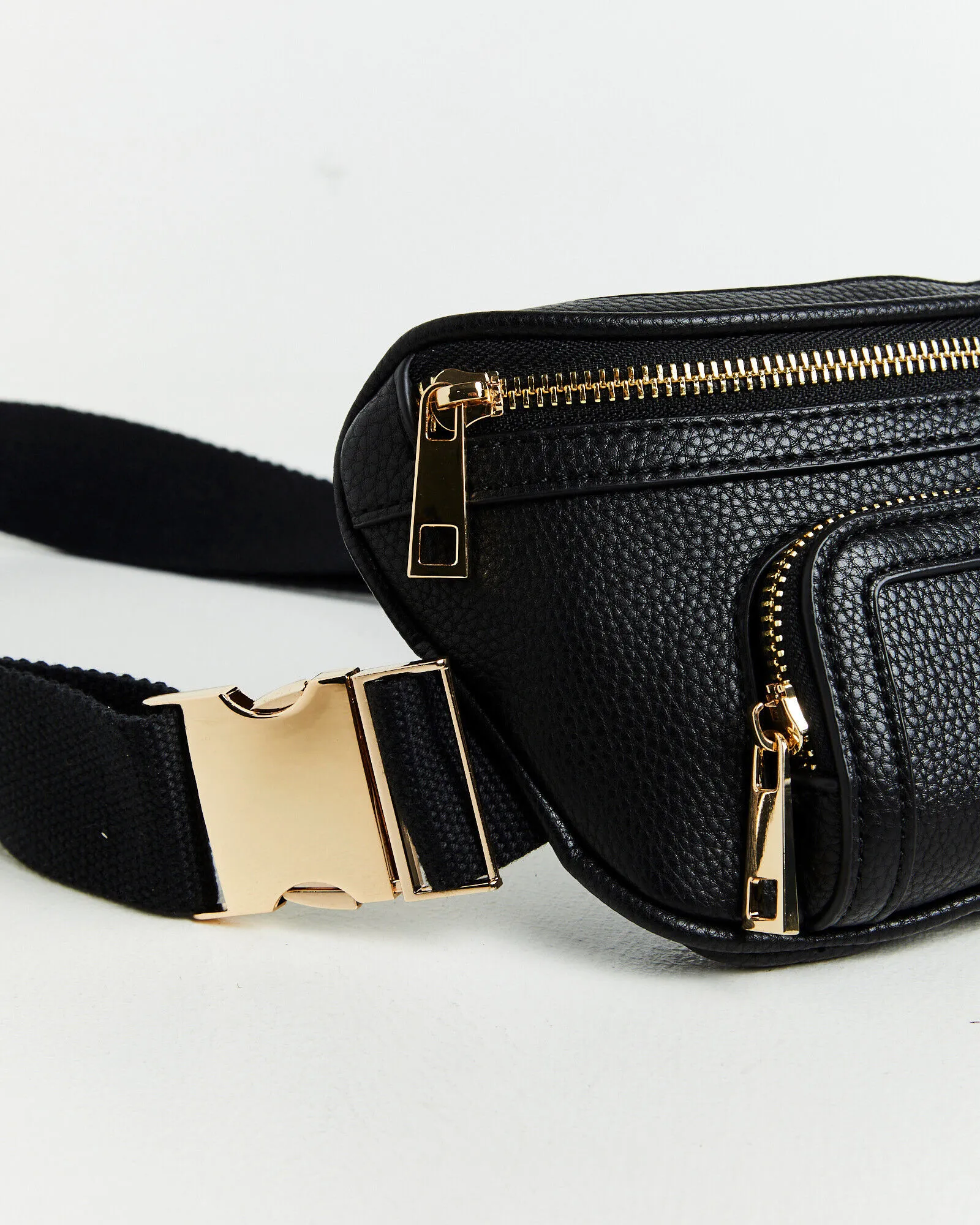 Peta + Jain Bello Belt Bag Black Pebble Gold