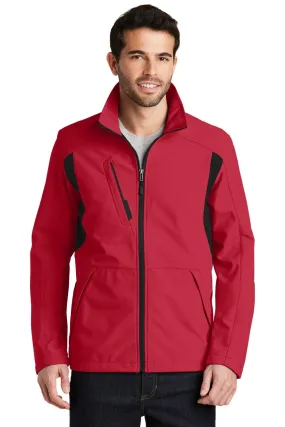 Port Authority Back-Block Soft Shell Jacket J336 Rich Red/ Black