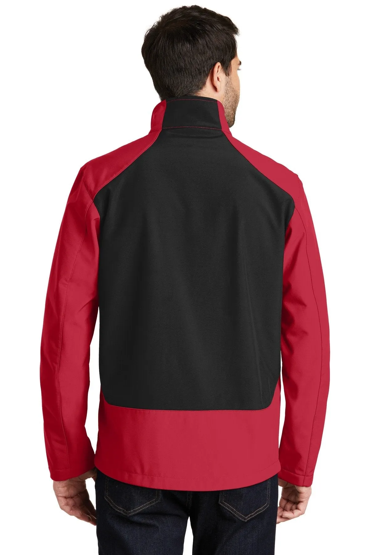 Port Authority Back-Block Soft Shell Jacket J336 Rich Red/ Black