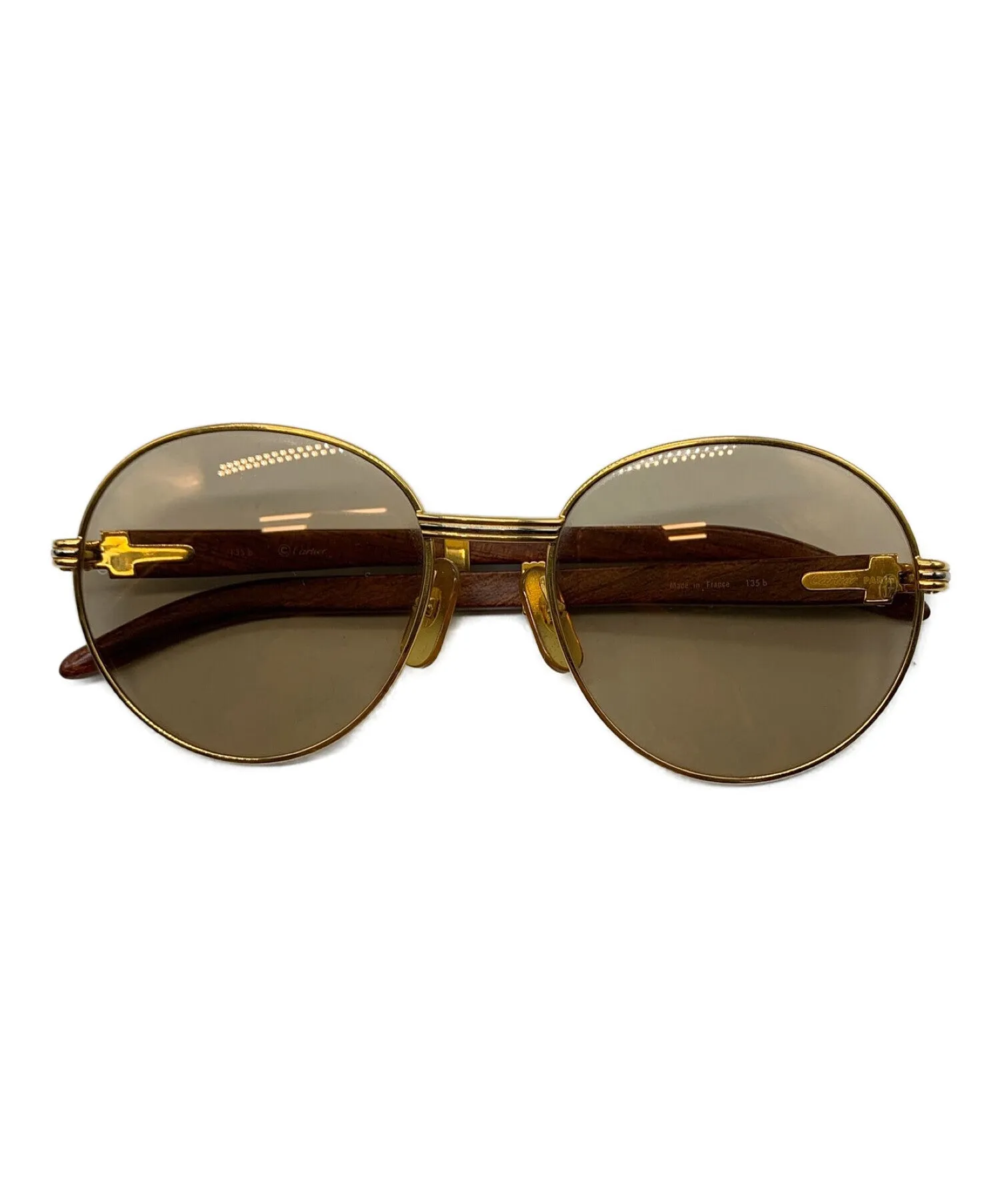 [Pre-owned] Cartier sunglasses 135b