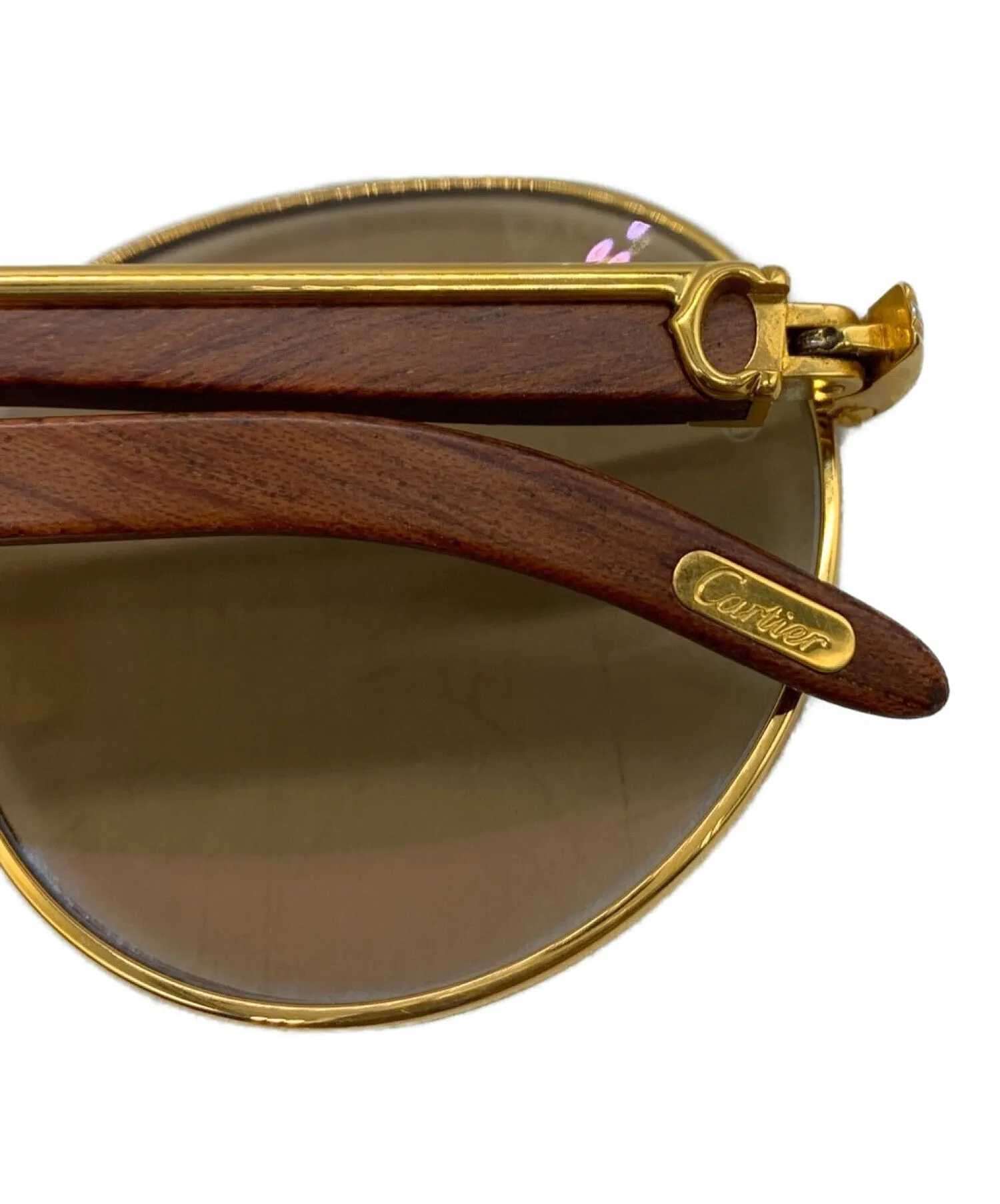 [Pre-owned] Cartier sunglasses 135b