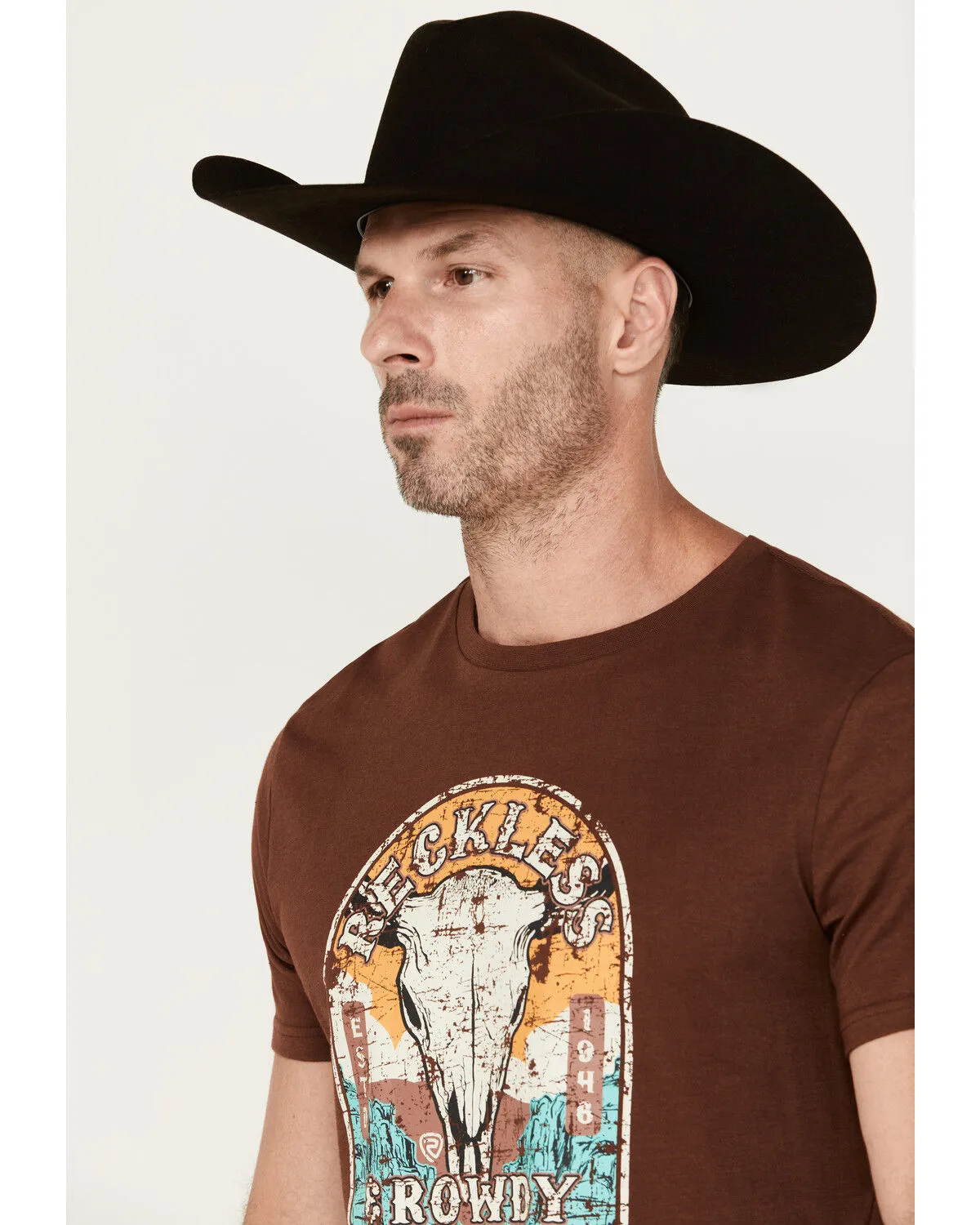 Product Name:  Rock & Roll Denim Men's Boot Barn Exclusive Reckless & Rowdy Short Sleeve Graphic T-Shirt