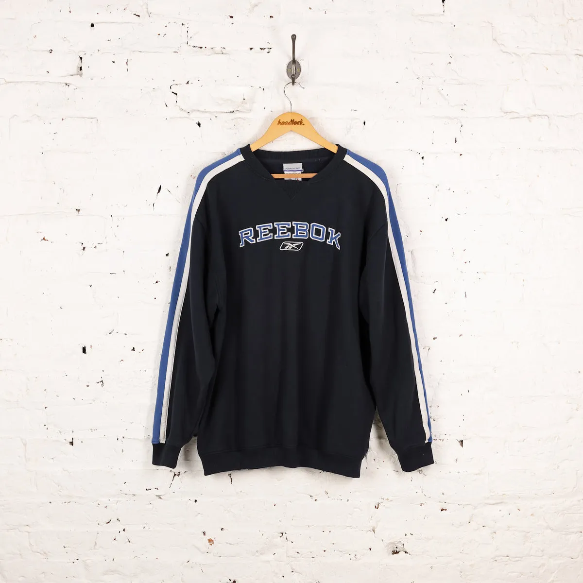 Reebok 90s Spell Out Sweatshirt - Blue - XL