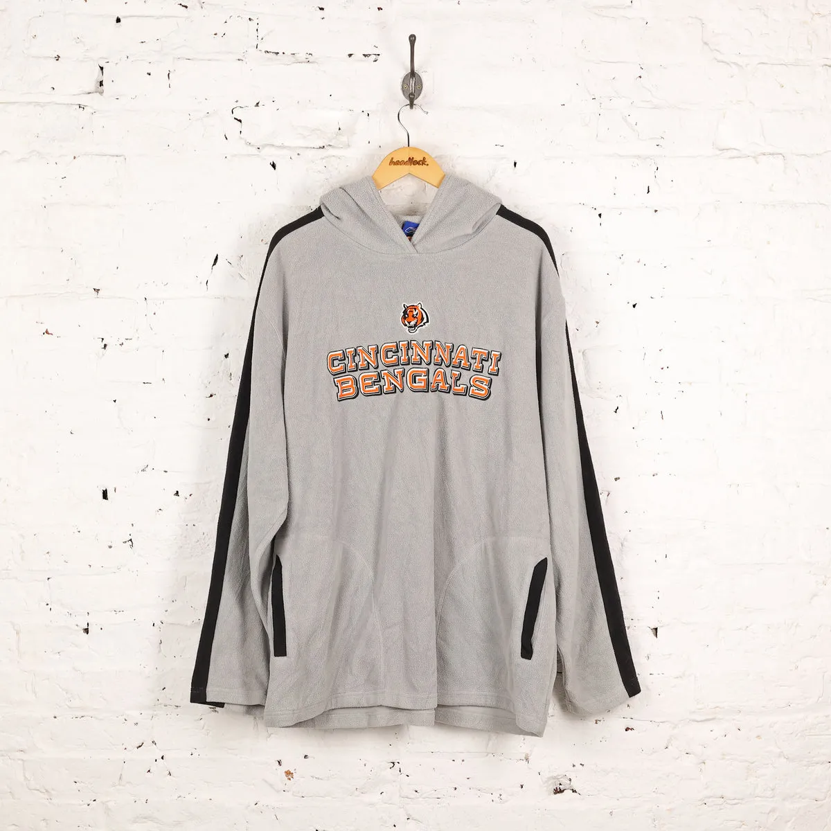 Reebok Cincinnati Bengals Hooded Fleece - Grey - XL