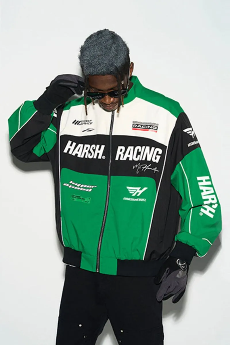 Retro Motorcycle Racing Logo Jacket