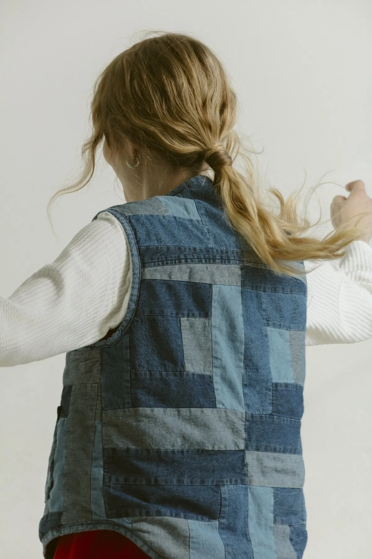 Reversible Vest - Log Cabin