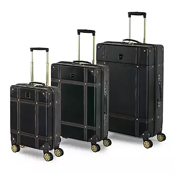 Rock Vintage Hardshell 3 Piece Luggage Set | Kaleidoscope