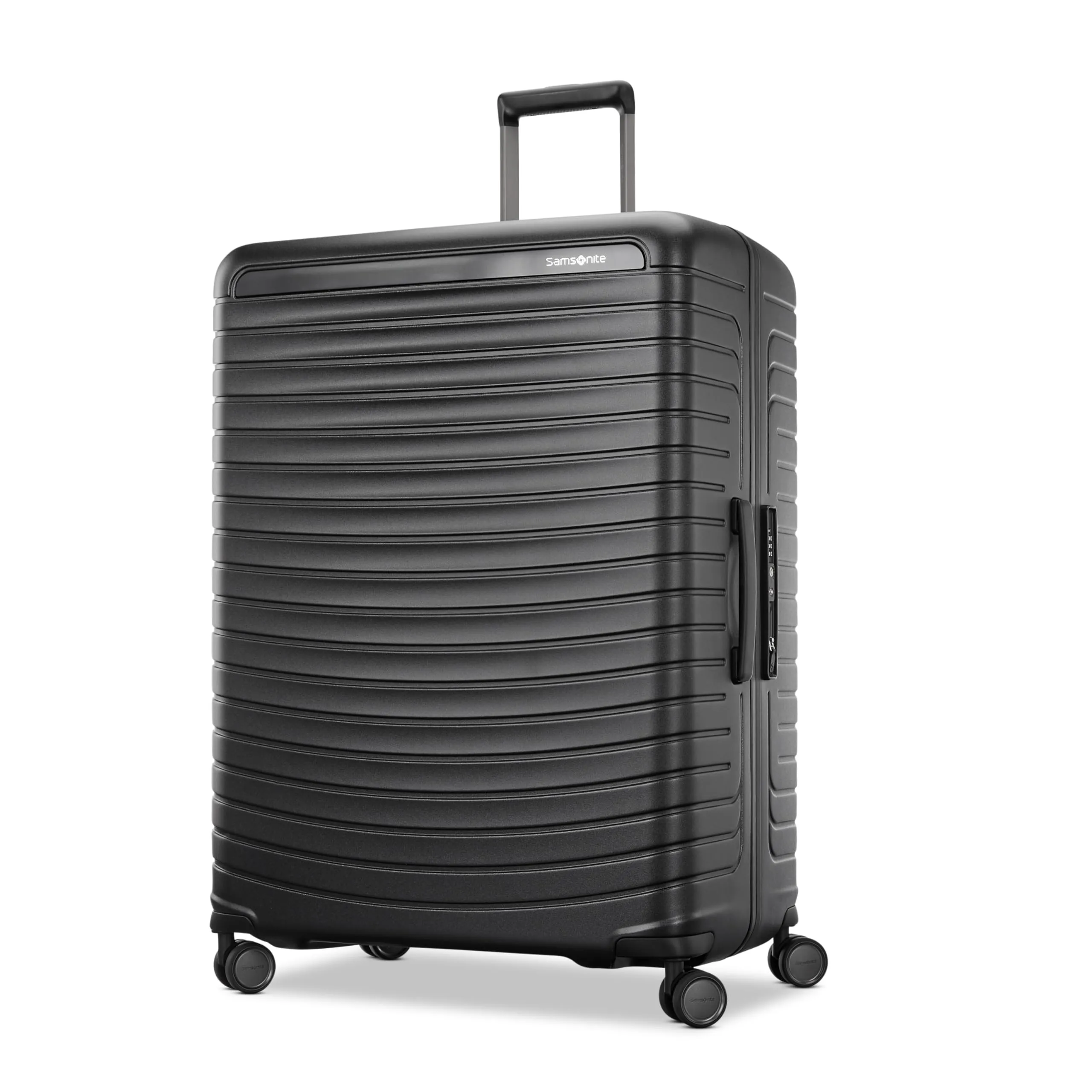 Samsonite Framelock Max Hardside Luggage with Spinner Wheels, Lightweight zipper-less (Large Spinner)  