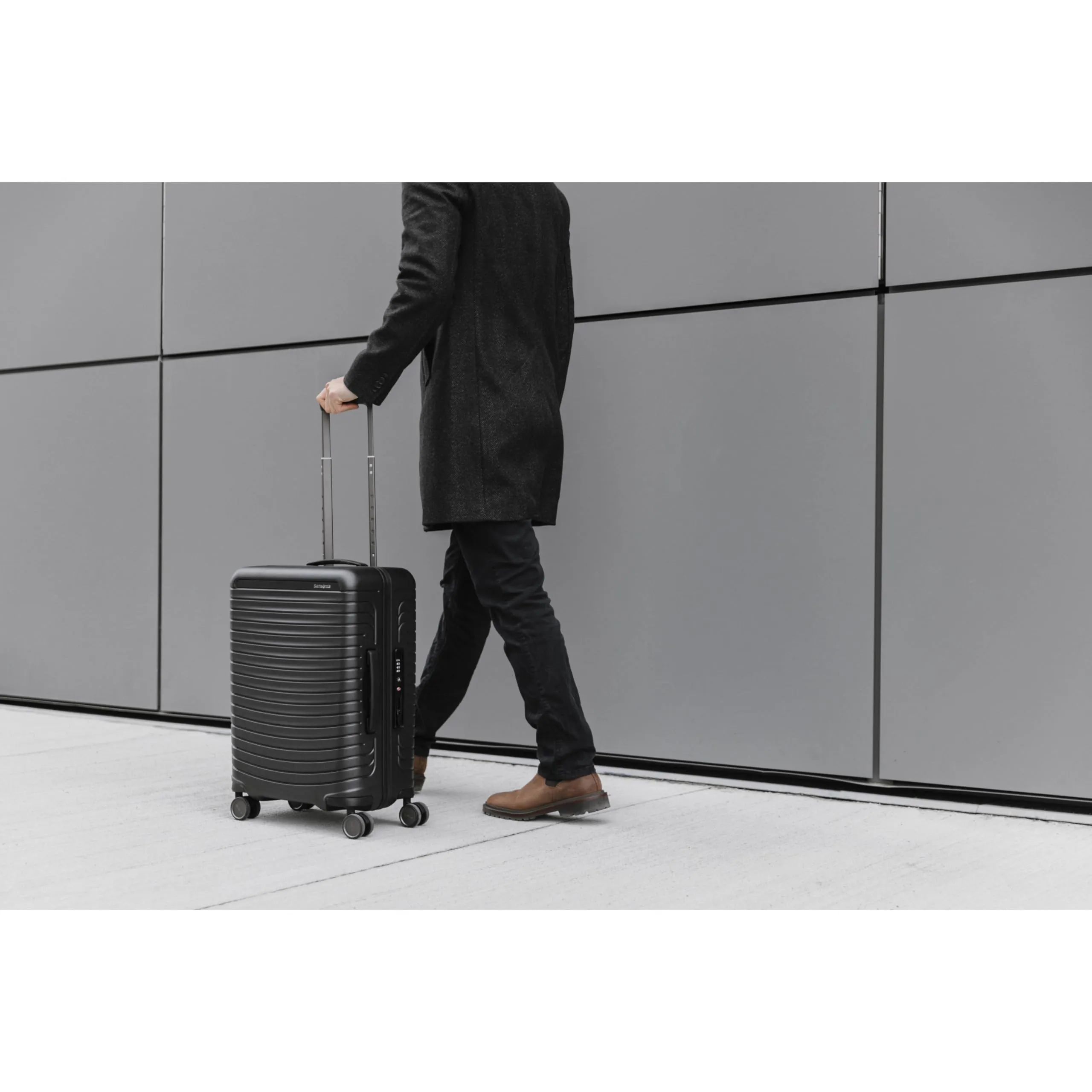 Samsonite Framelock Max Hardside Luggage with Spinner Wheels, Lightweight zipper-less (Large Spinner)  