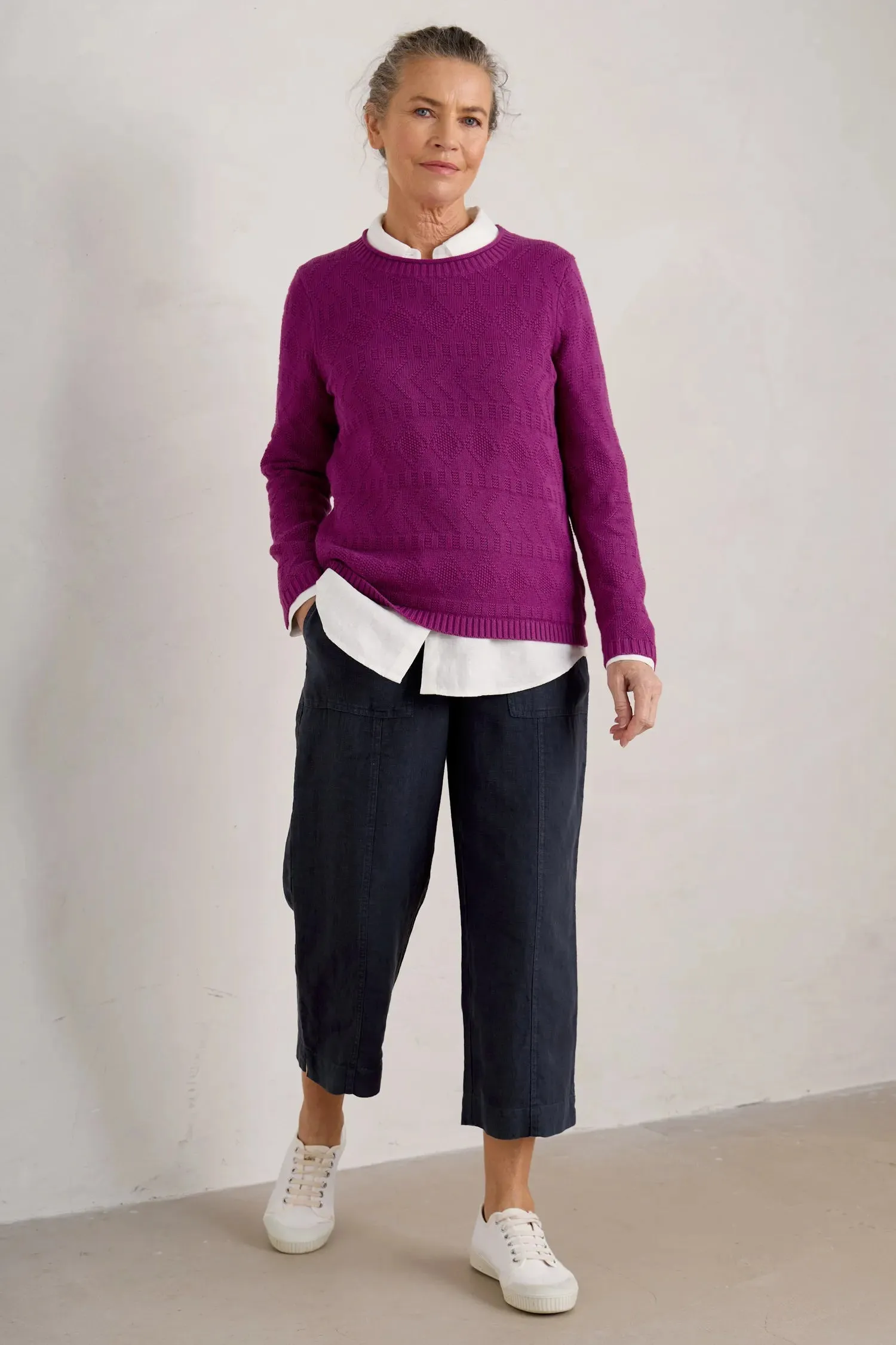 Seasalt Poleacre Cropped Linen Trousers