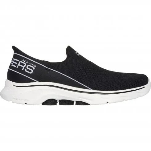 Skechers GO WALK 7 - Mia | Black/White | Womens Slip Ins Trainers