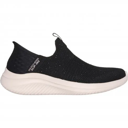 Skechers Ultra Flex 3.0 | Black/Rose Gold | Womens Slip Ins Trainers