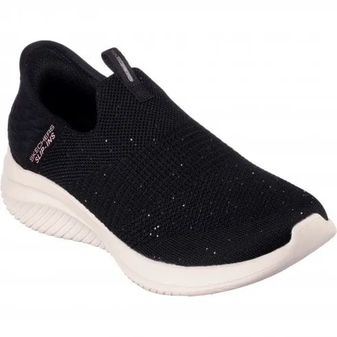 Skechers Ultra Flex 3.0 | Black/Rose Gold | Womens Slip Ins Trainers