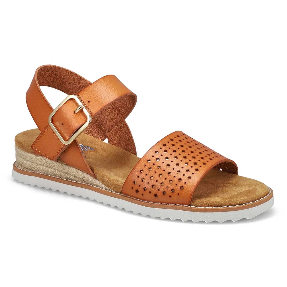 Soft Moc Womens Bobs Desert Kiss Sandal - Luggage