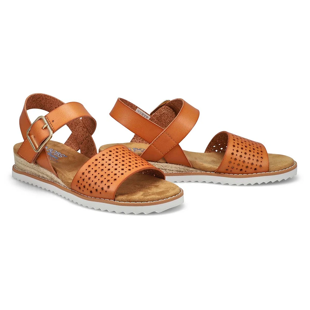 Soft Moc Womens Bobs Desert Kiss Sandal - Luggage