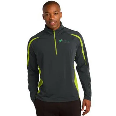 Sport-Tek Stretch 1/2-Zip Colorblock Pullover - Clean Energy Collective Company Store