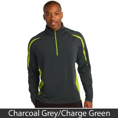 Sport-Tek Stretch 1/2-Zip Colorblock Pullover - Clean Energy Collective Company Store