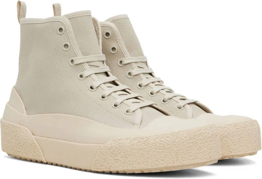 Studio Nicholson Beige Numbers Sneakers