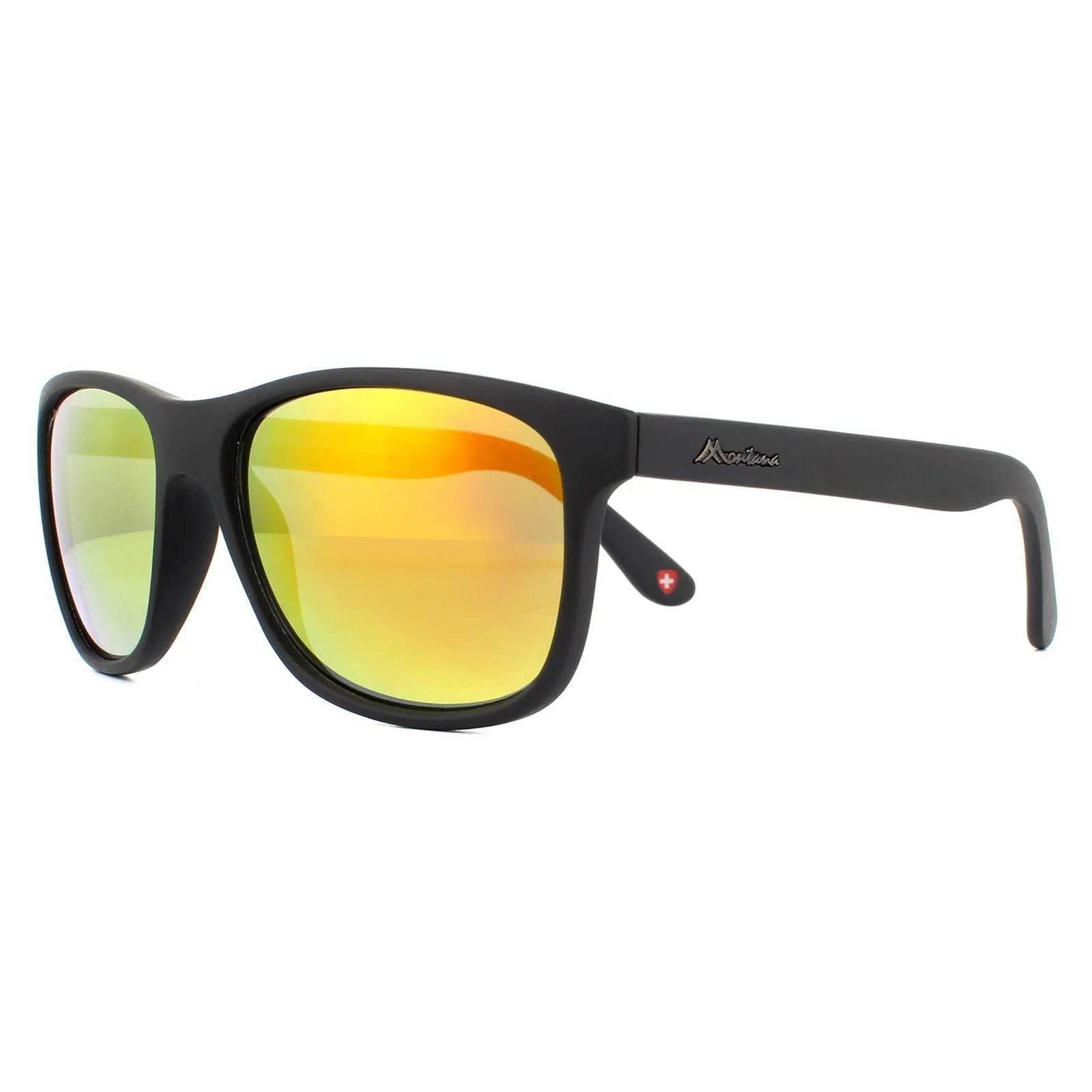 Sunglasses | Rectangle Black Red Sunglasses | montana