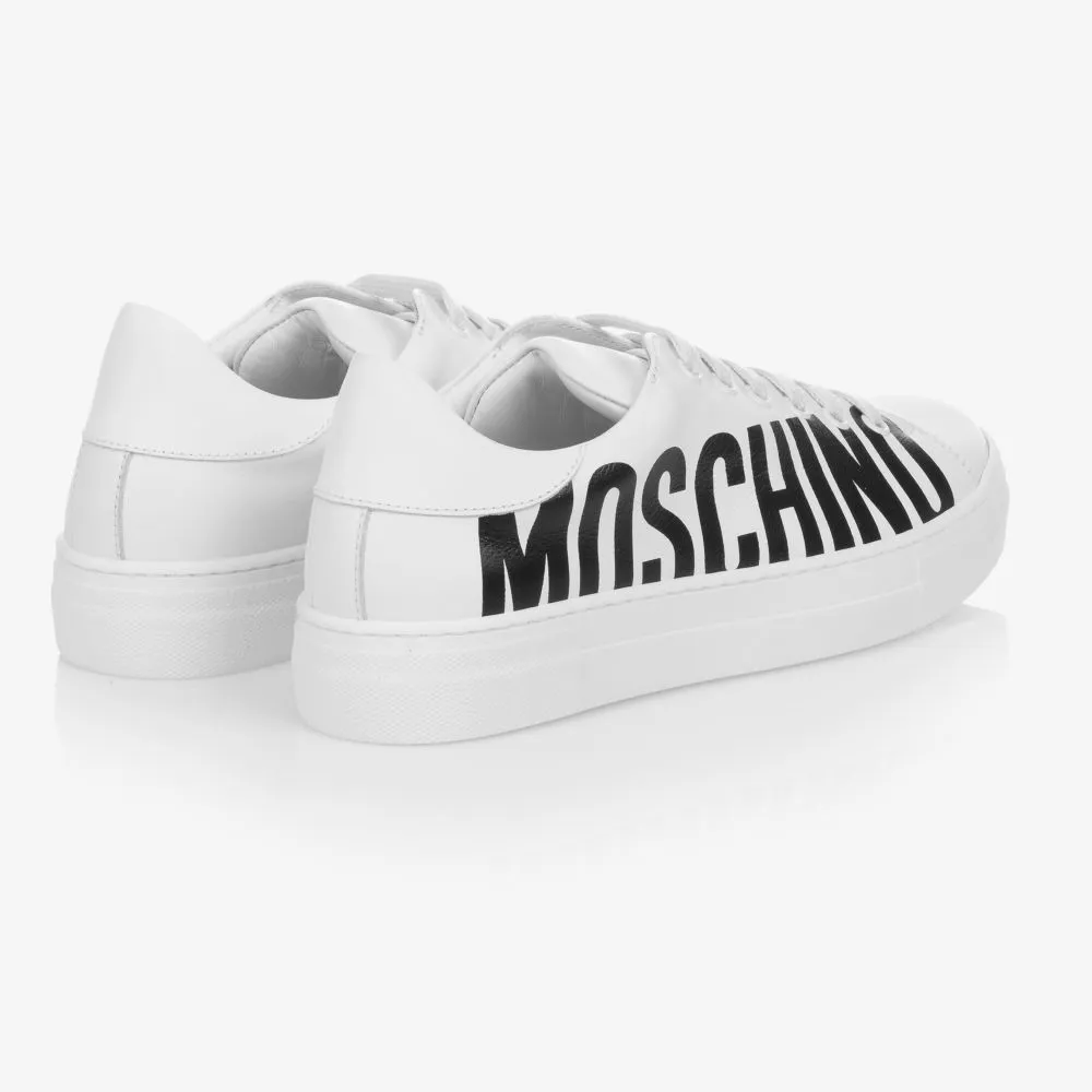 Teen White Leather Trainers