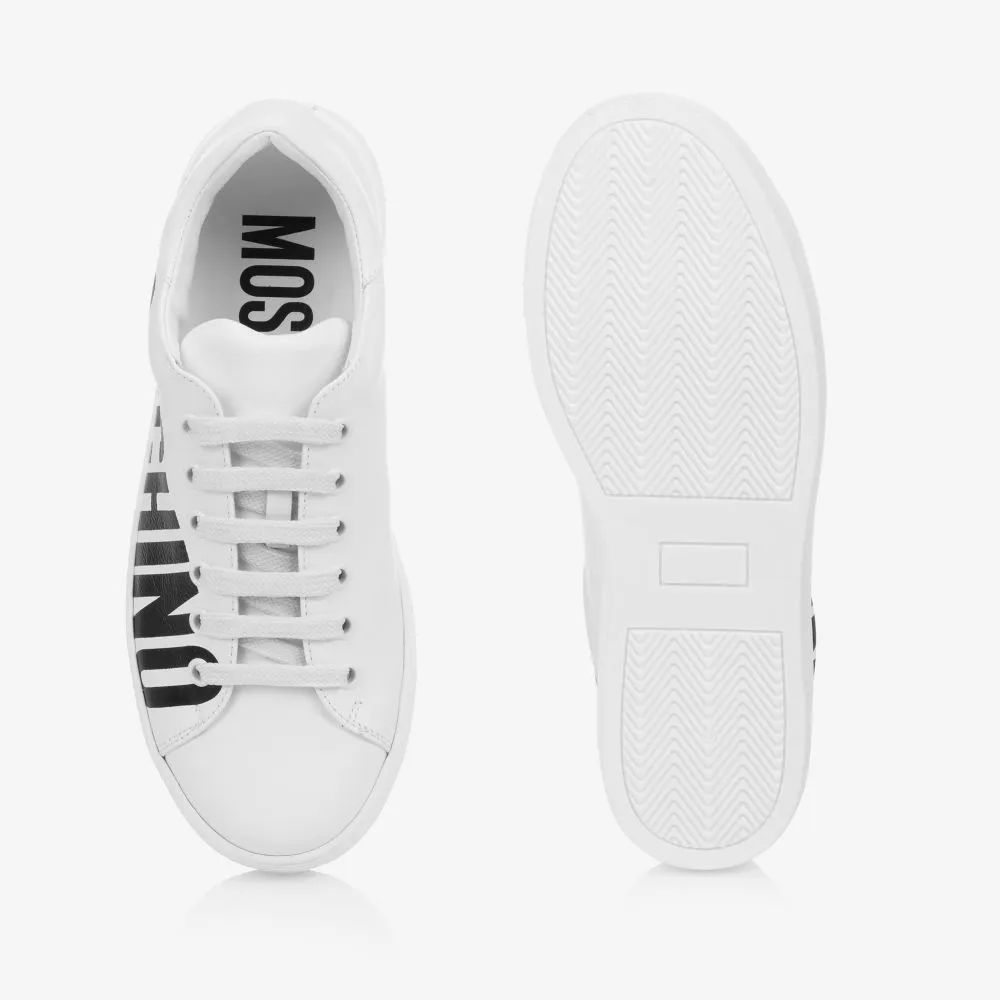 Teen White Leather Trainers