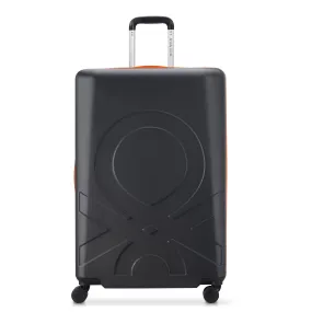 United Colors of Benetton Fabrica Hardside Luggage with Spinner Wheels (Checked-Large 27 Inch)  