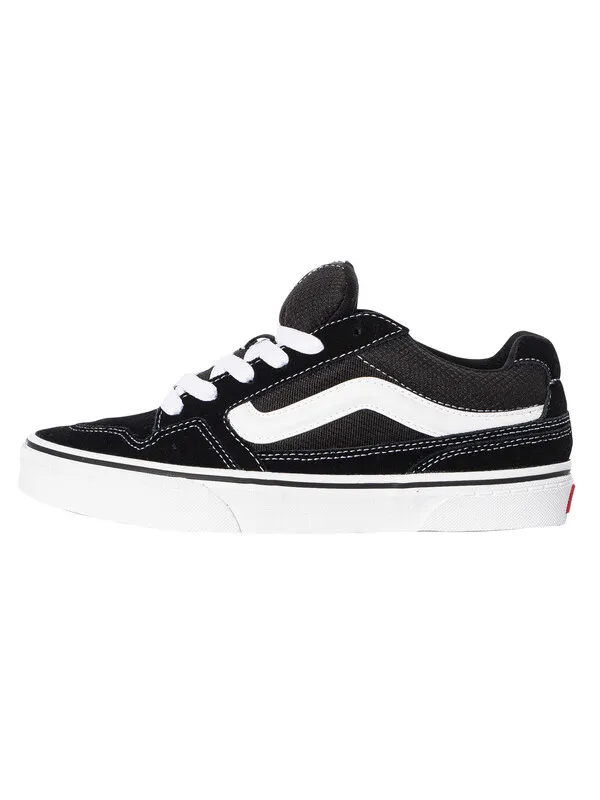 Vans Caldrone Suede Trainers - Black/White