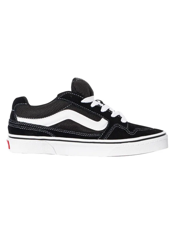 Vans Caldrone Suede Trainers - Black/White