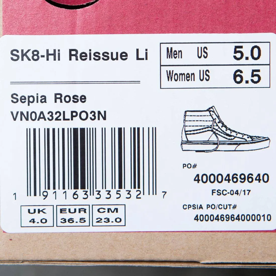 Vans Men Sk8-Hi Reissue (rose / sepia)