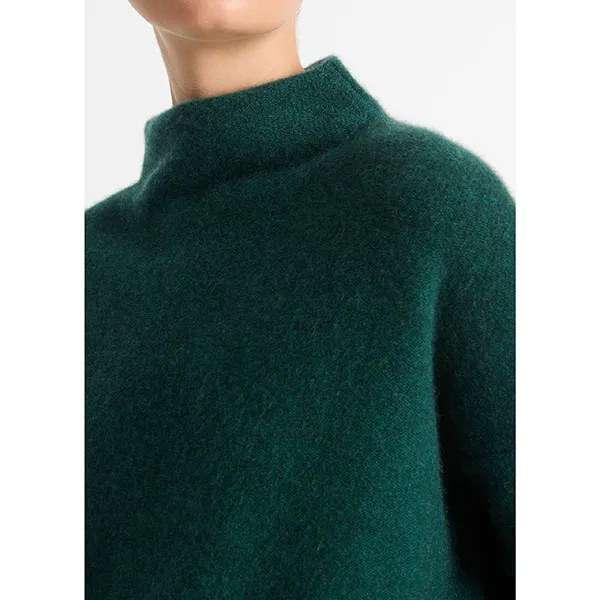 Vince Boiled Funnel Nk Pullover H Jade Lake