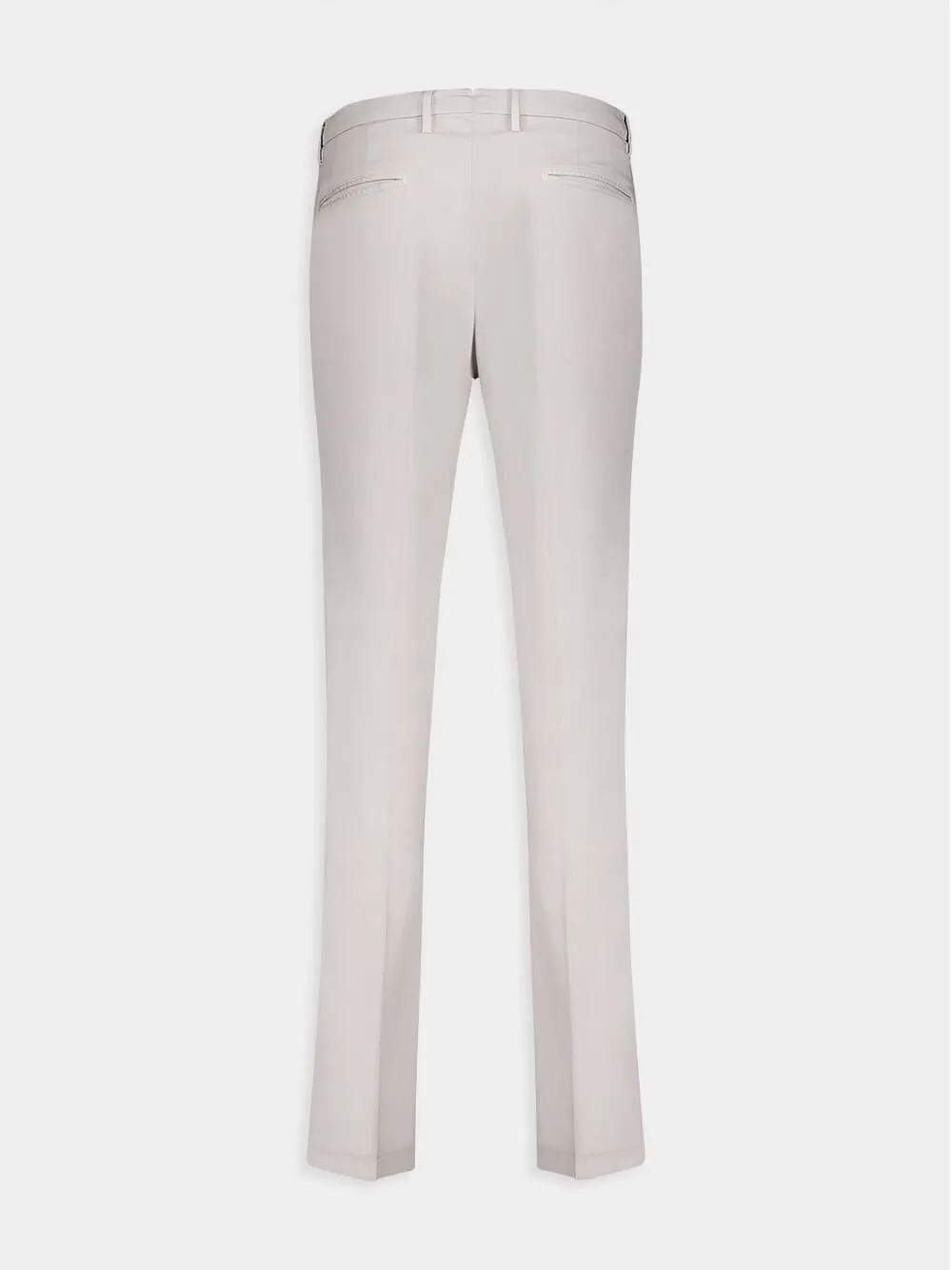 White Cotton Trousers