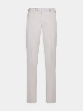 White Cotton Trousers