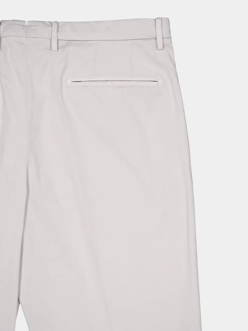 White Cotton Trousers