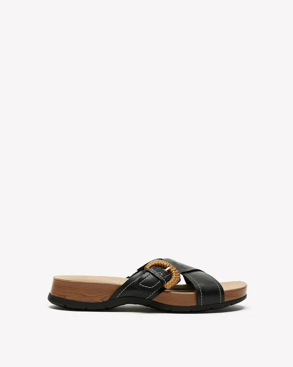 Wide Width, Reileigh Bay Sandal with Buckle Closure - Clarks