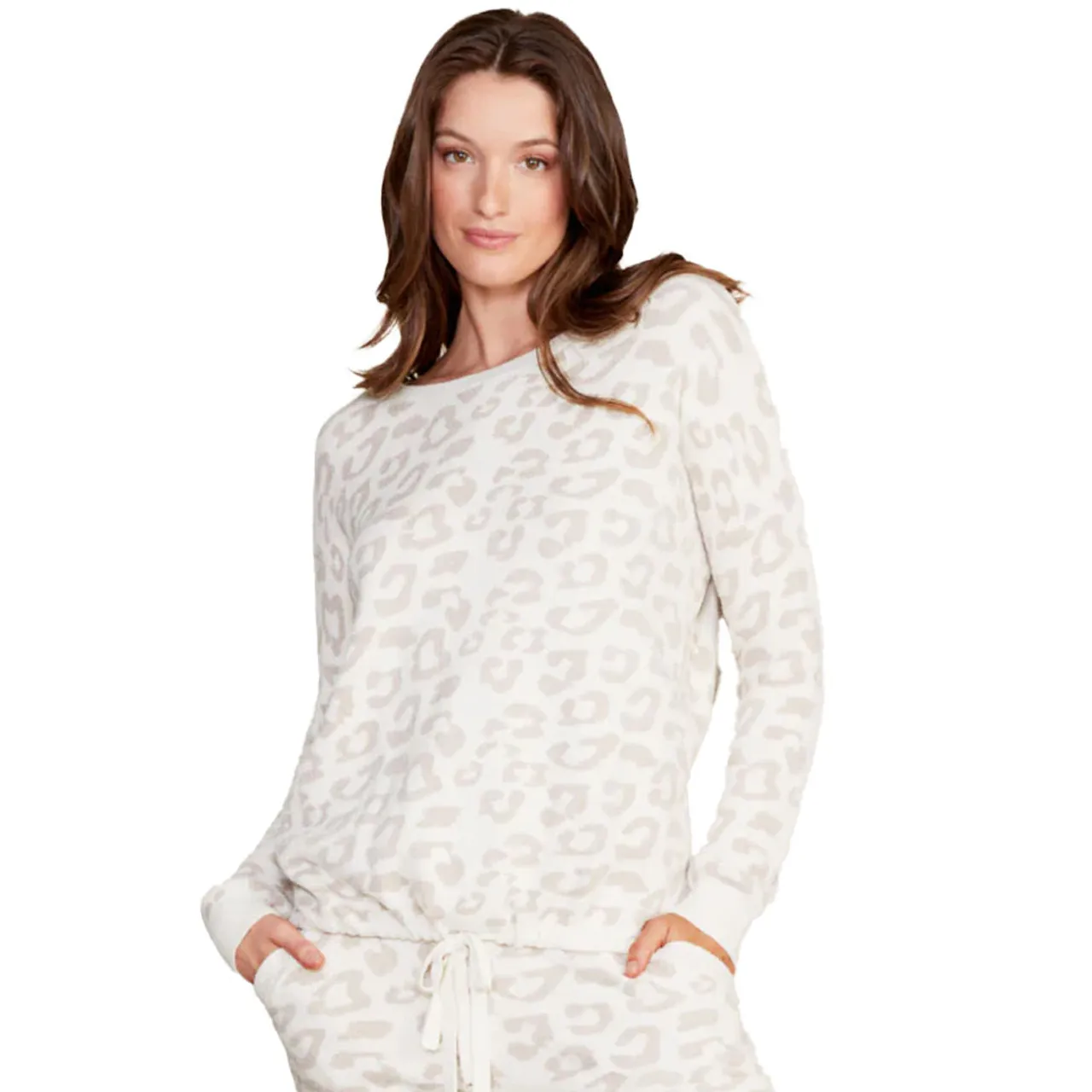 Women's Barefoot Dreams Cozychic Ultralite Barefoot in the Wild Pullover