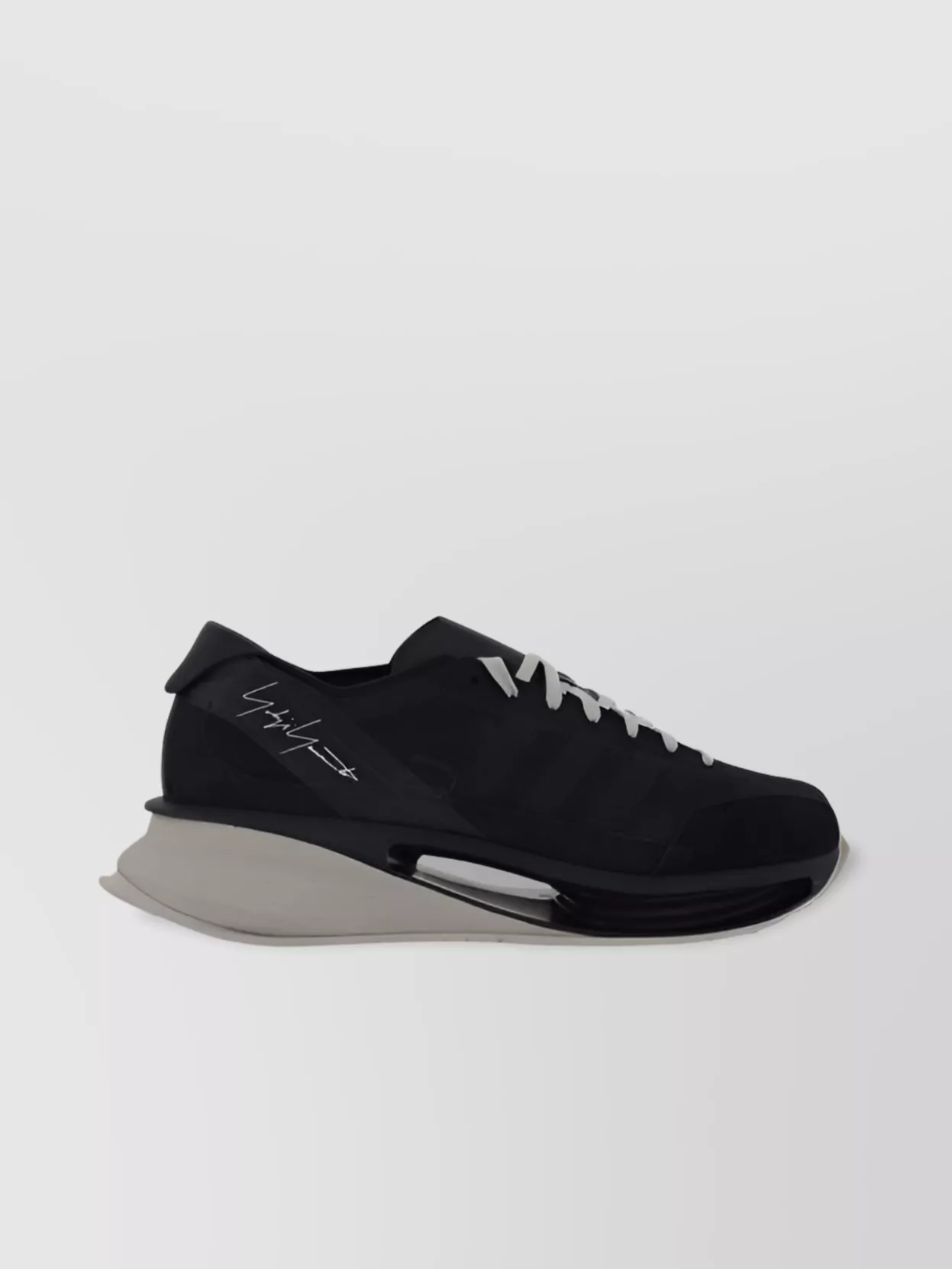 Y-3   Mesh platform sneakers contrasting bands